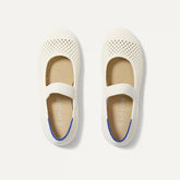 The Kids Mary Jane - White Open-Knit