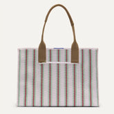 The Classic Tote - Watermelon Market Stripe