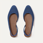 The Almond Slingback - Deep Sea Mesh