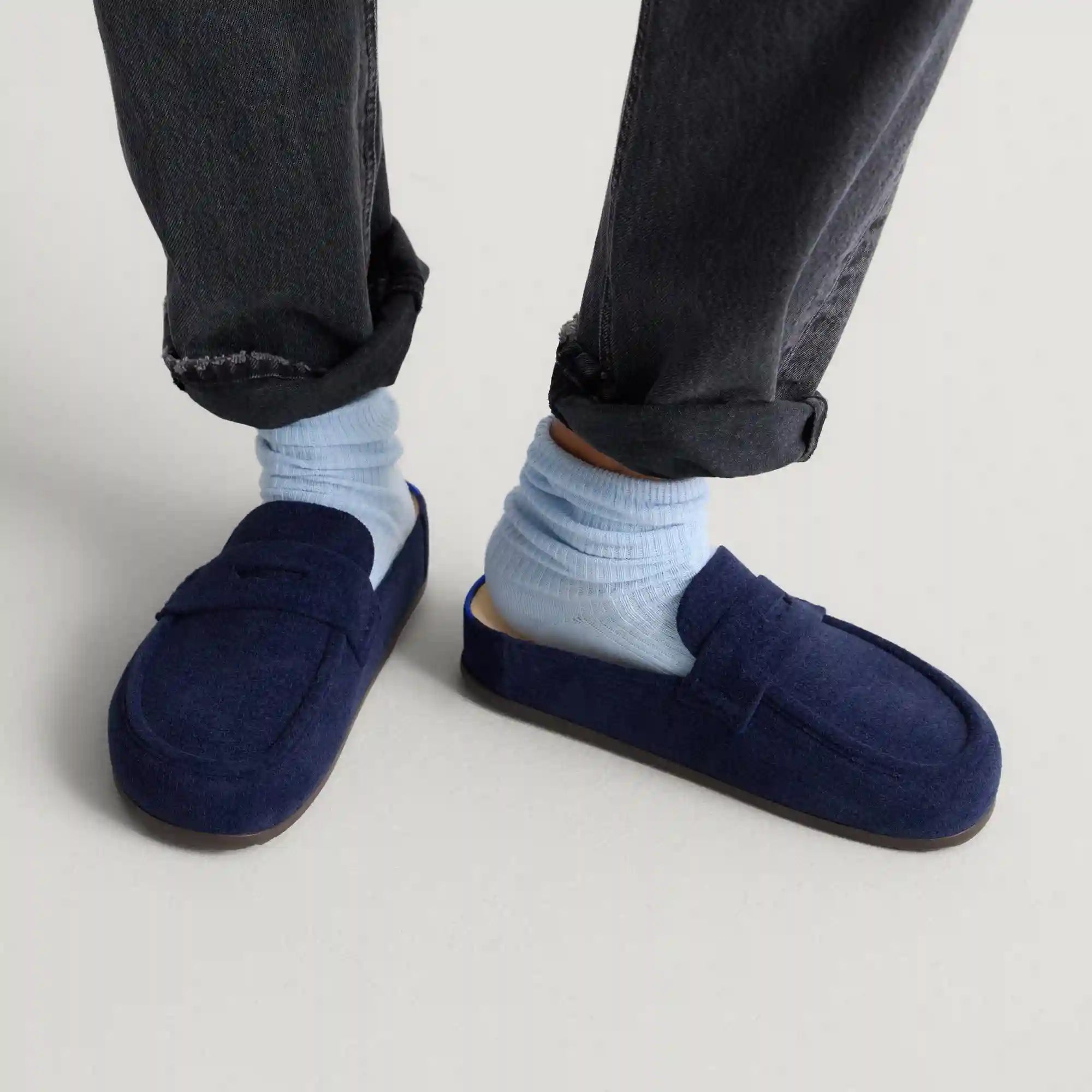 The Penny Clog - ReVelvet™ Navy