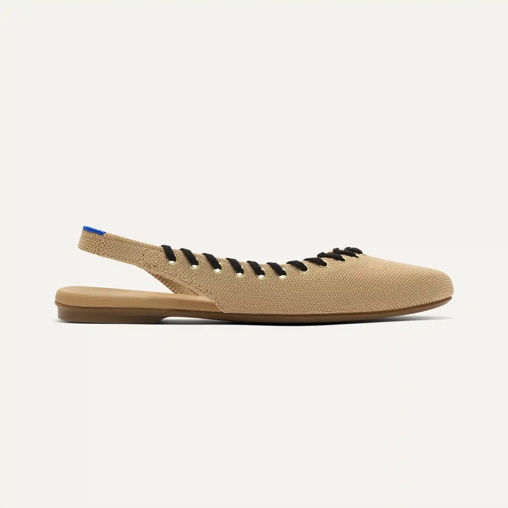 The Almond Slingback - Eyelet Frappe