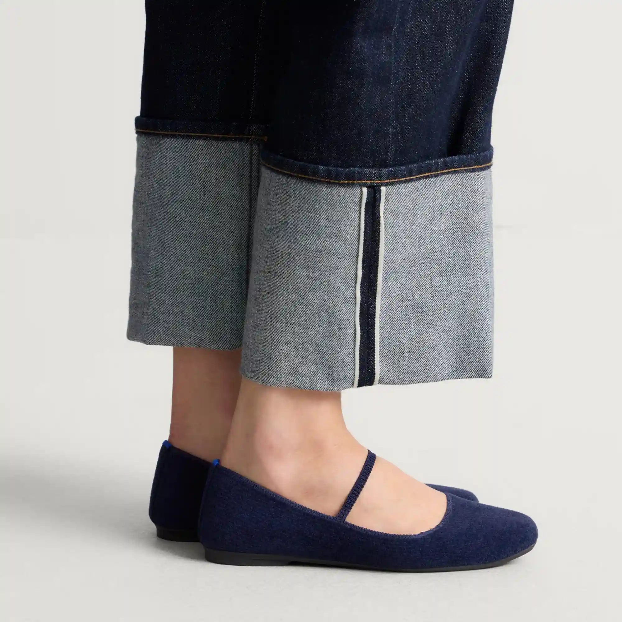 The Max Square Mary Jane - ReVelvet™ Navy