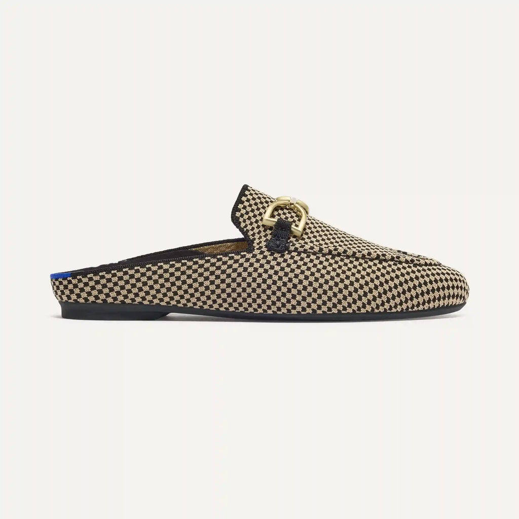 The Double Bit Loafer Mule - Classic Micro Check