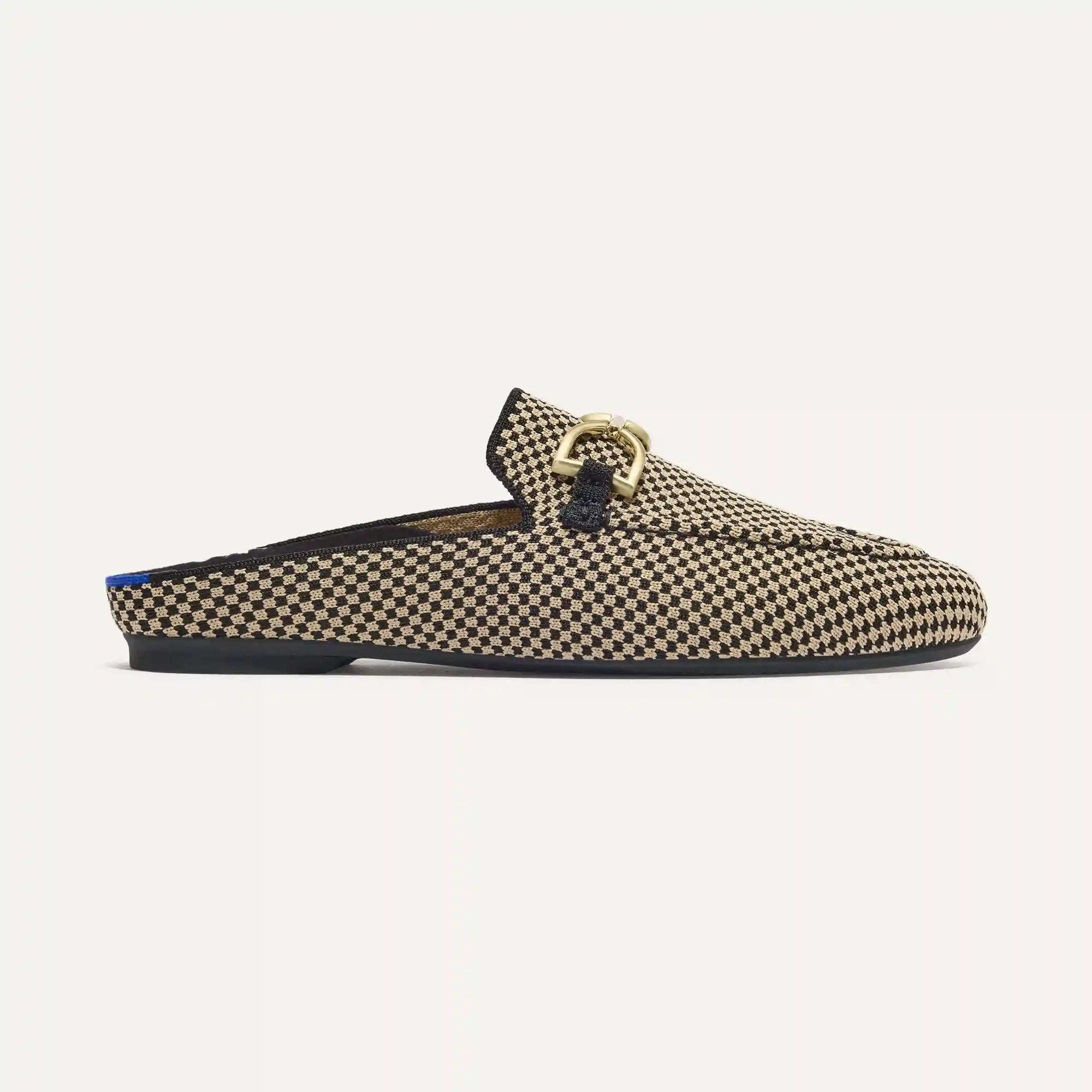 The Double Bit Loafer Mule - Classic Micro Check