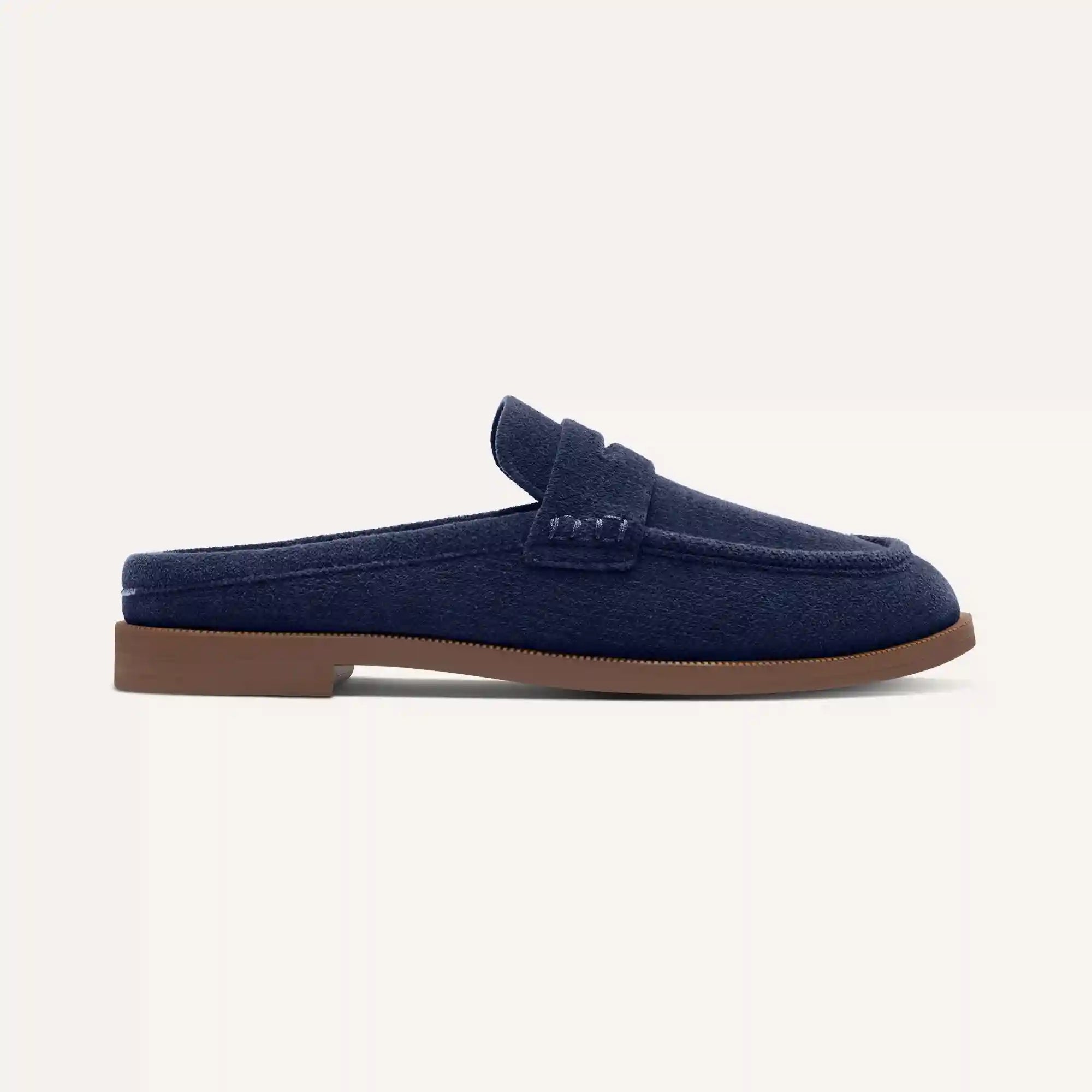 The Penny Loafer Mule - ReVelvet™ Navy