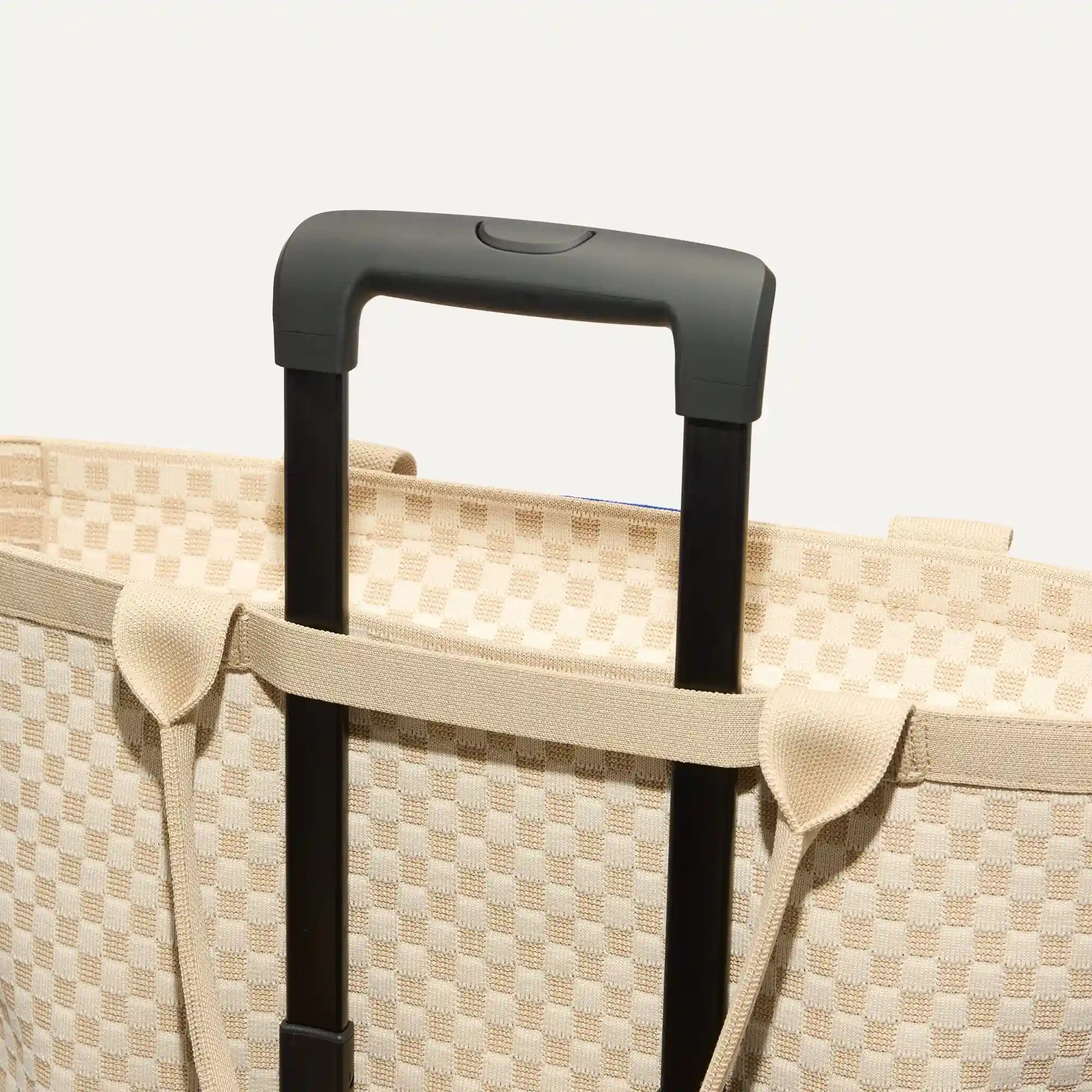 The Zip Travel Tote - Parchment Basketweave