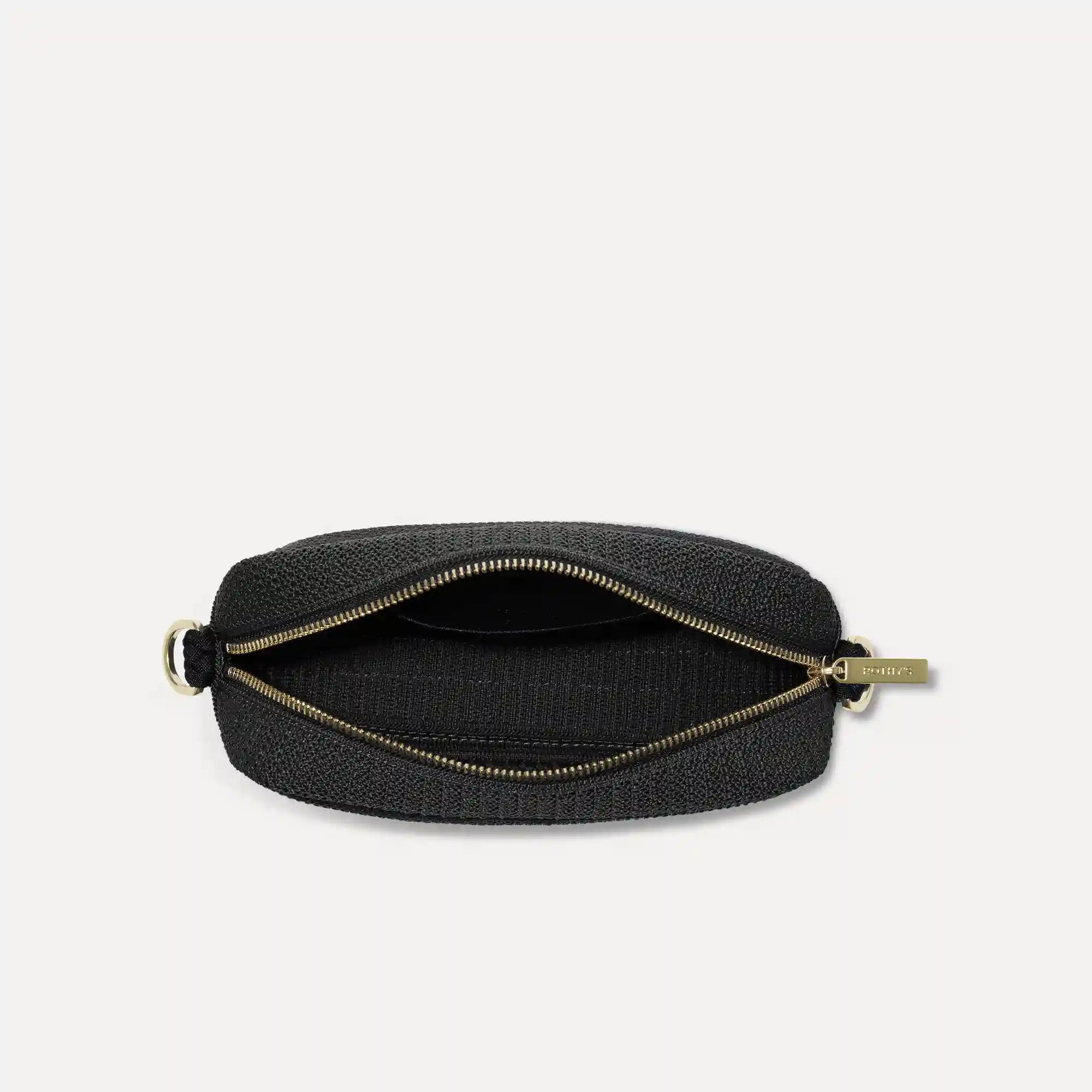 The Crossbody Camera Bag - Black Licorice Open-Knit
