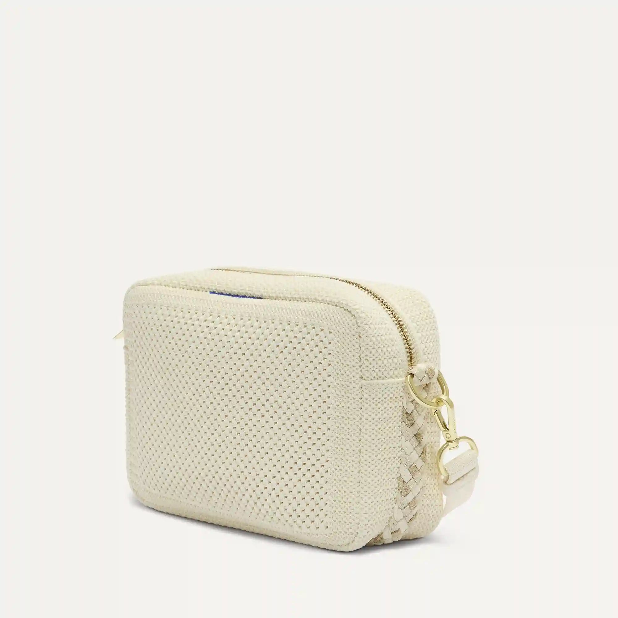 The Crossbody Camera Bag - Cream Twist Open-Knit