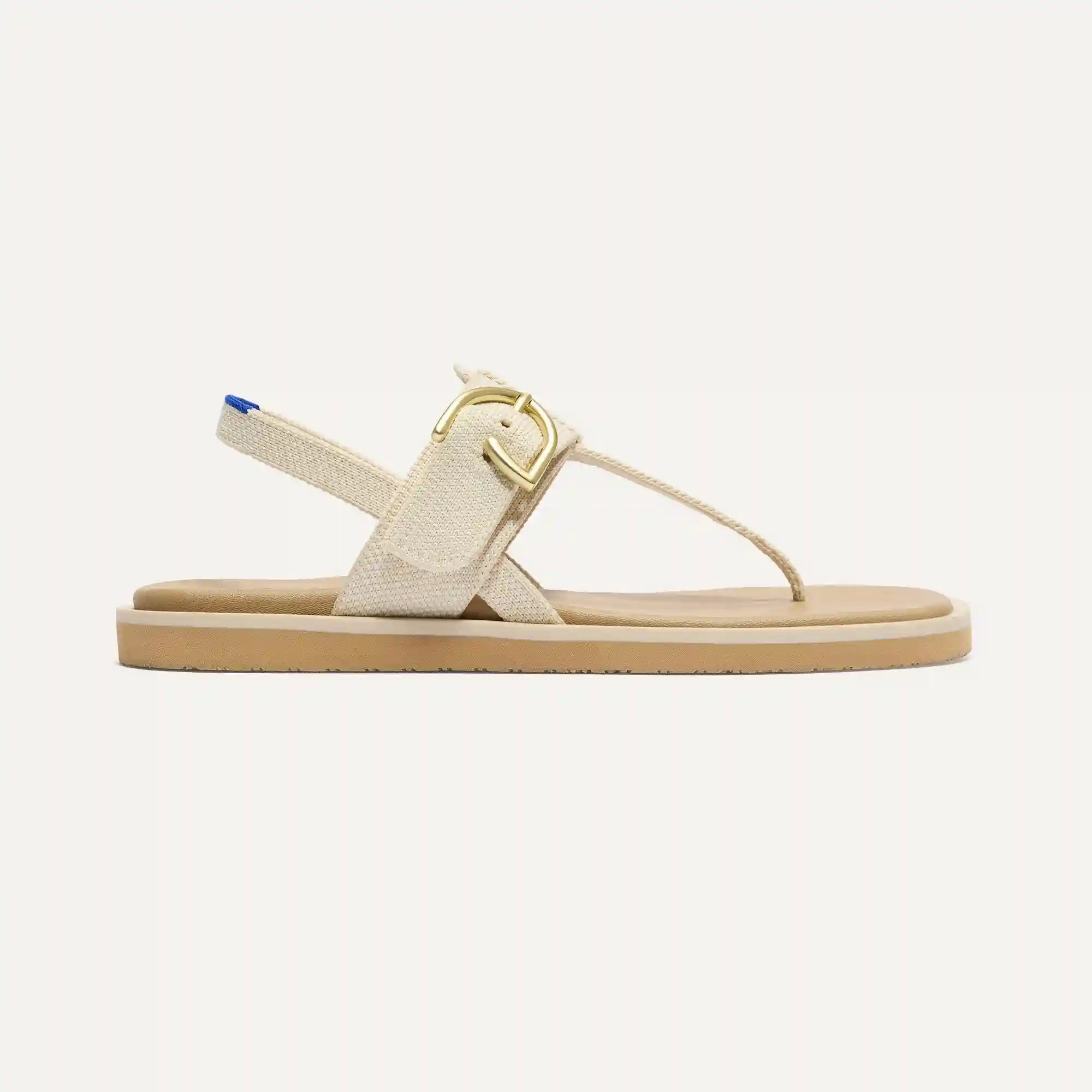 The T–Strap Sandal - Cream Puff