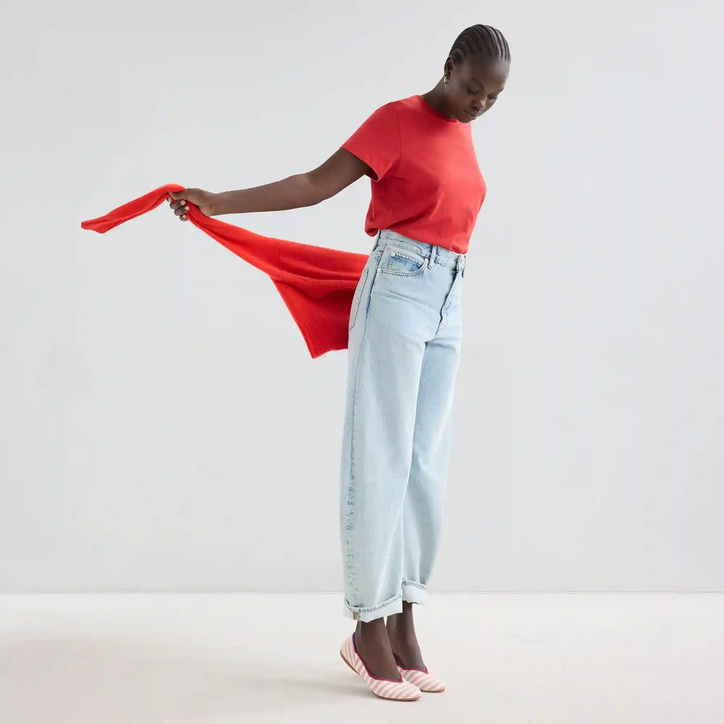 The Daily Flat - Coral Cabana Stripe