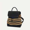 The Cinch Backpack - Mocha Stripe Crochet
