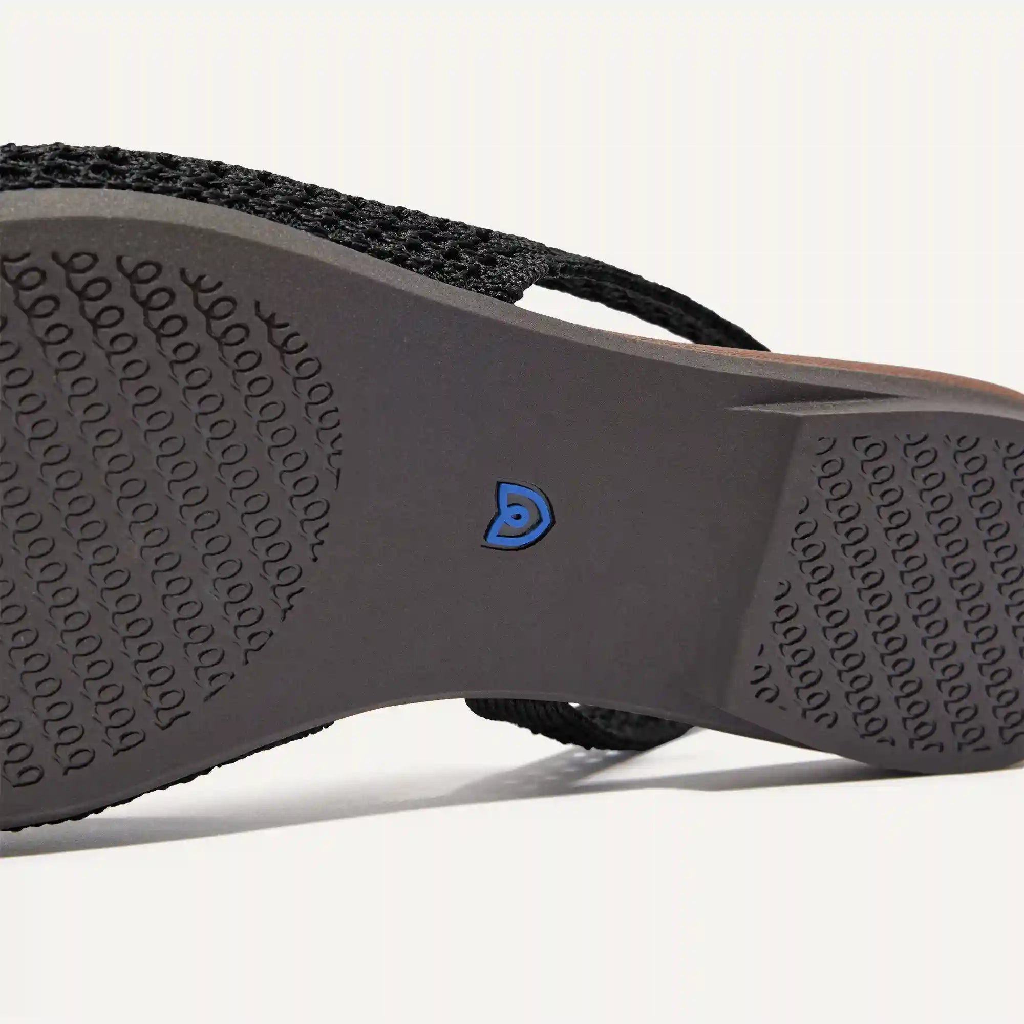 The Almond Slingback - Black Mesh