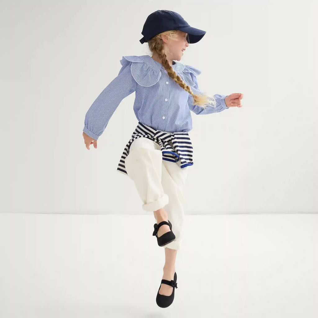 The Kids Tux Bow Mary Jane - Black