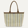 The Lightweight Zip Tote - Sunbeam Market Stripe
