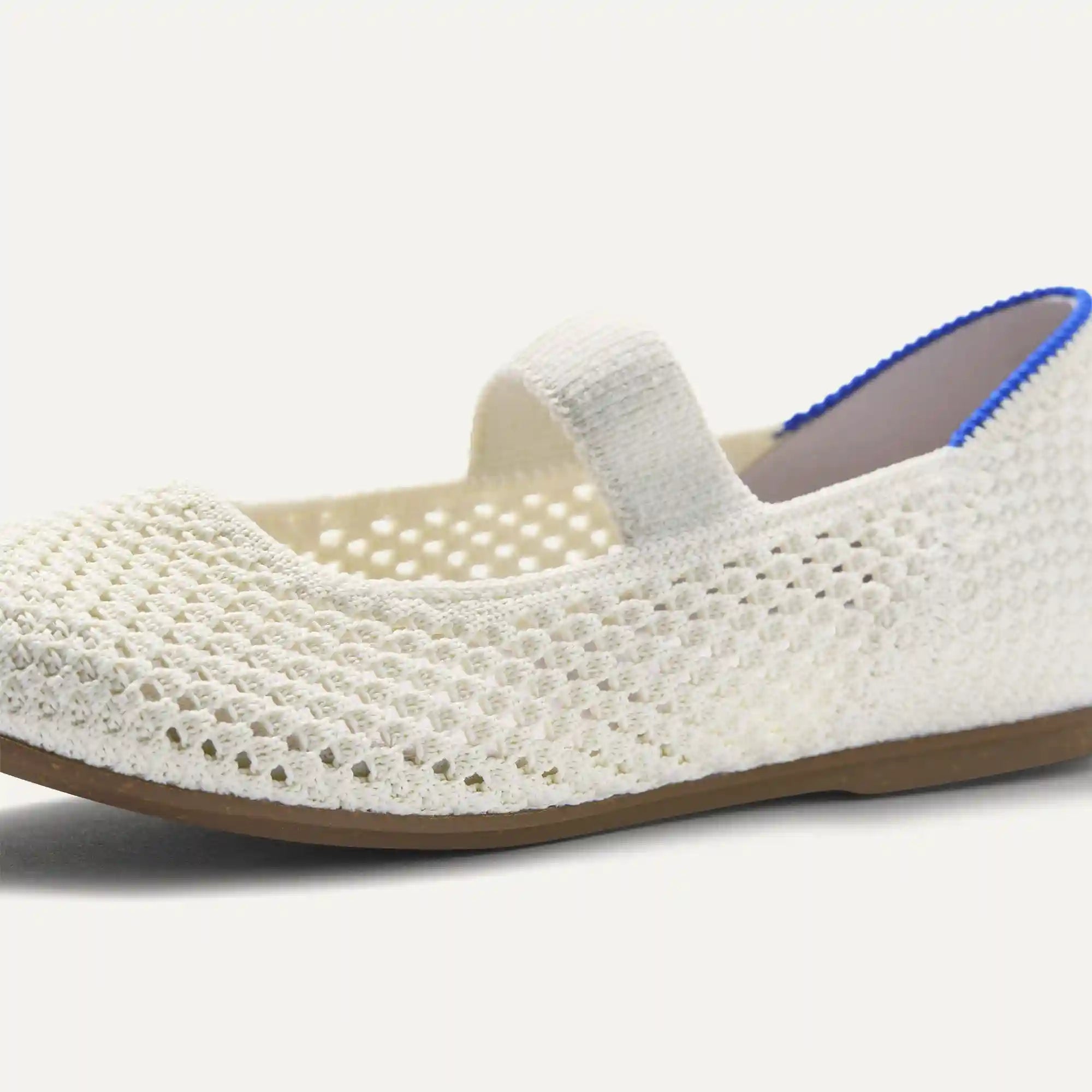 The Kids Mary Jane - White Open-Knit