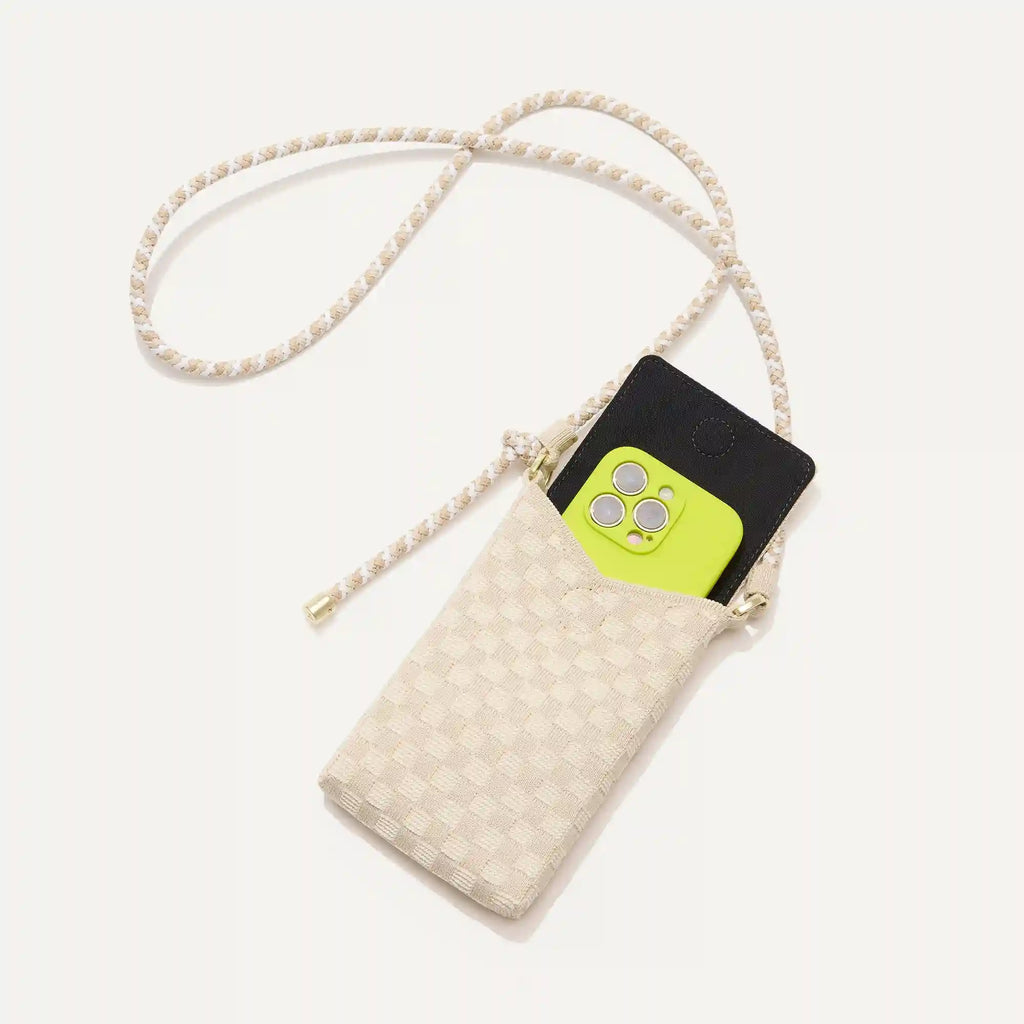 The Phone Crossbody - White Sand