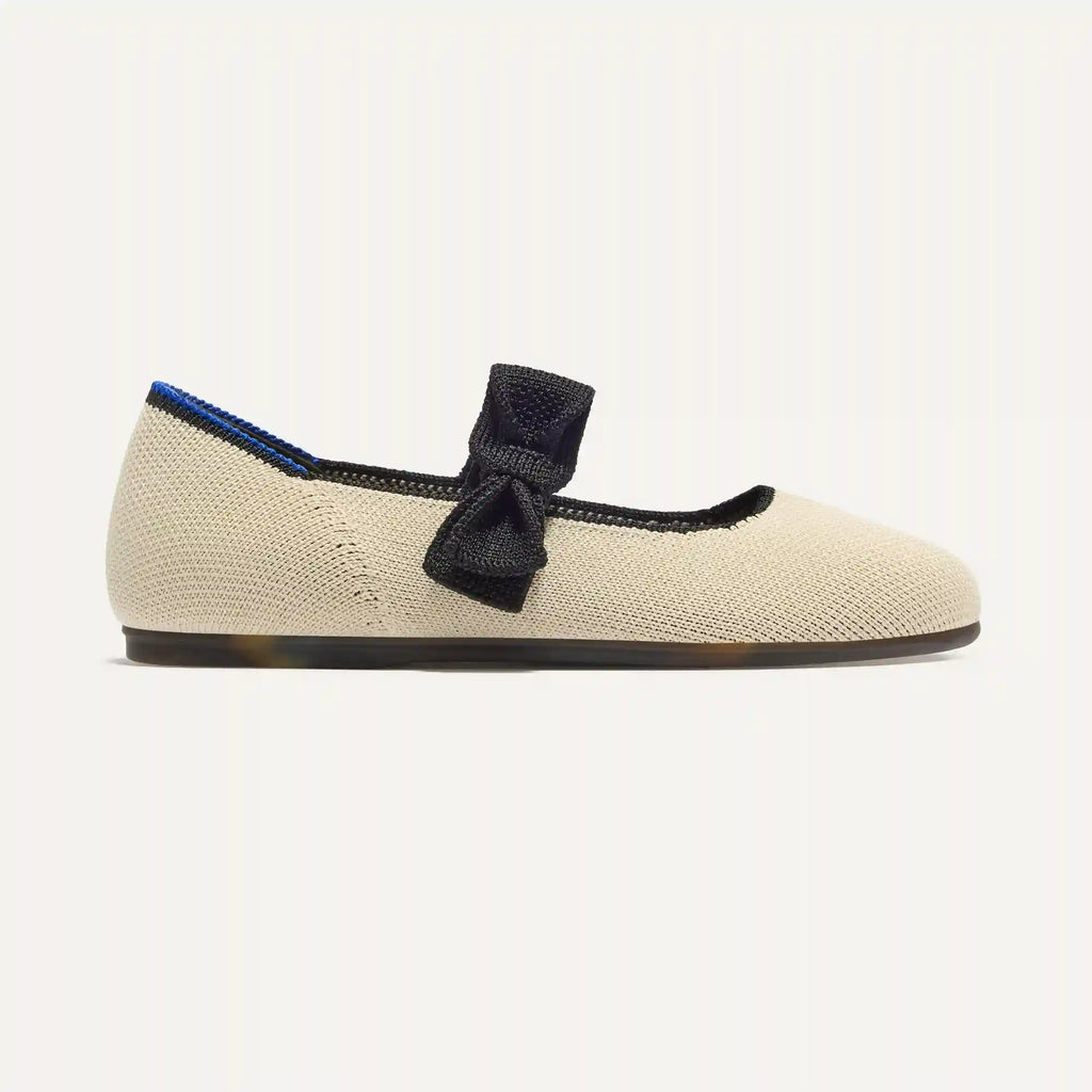 The Kids Tux Bow Mary Jane - Ivory