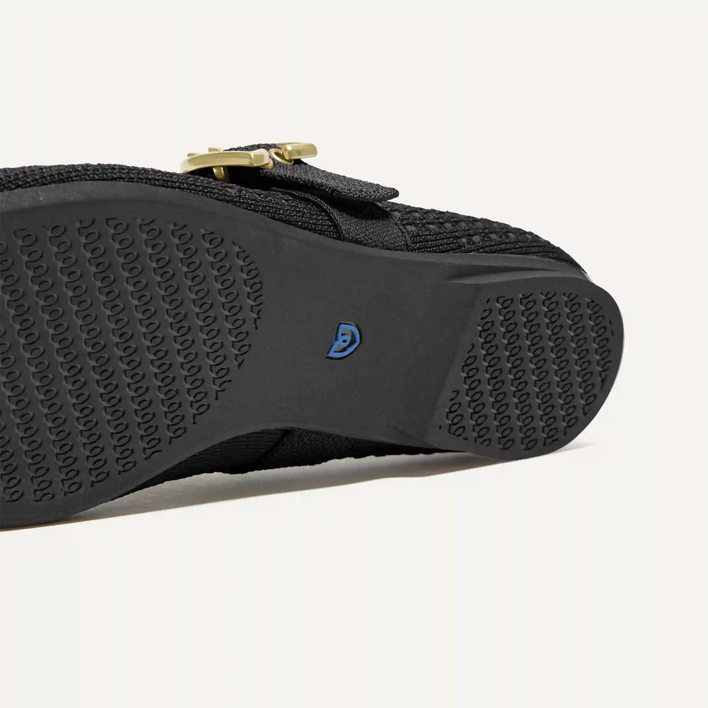 The Max Buckle Mary Jane - Black Mesh