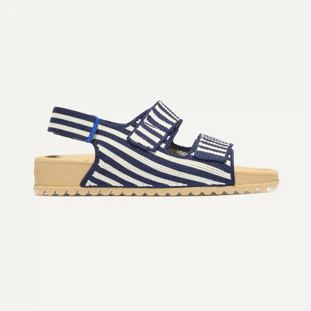 The Kids Double Strap Sandal - Sailor Stripes