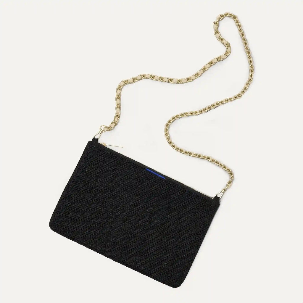 The Convertible Clutch - Black Espresso Open-Knit