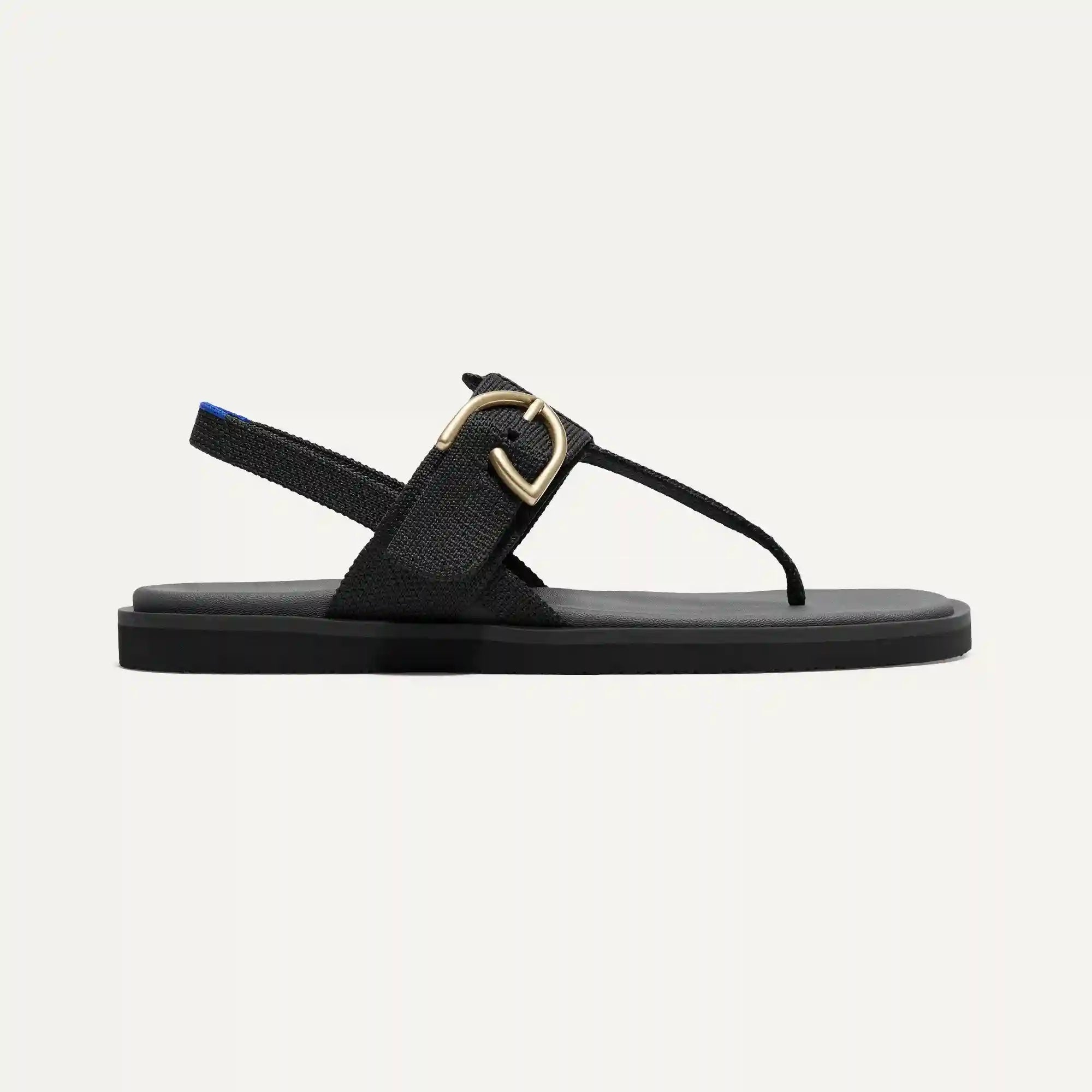 The T–Strap Sandal - Black