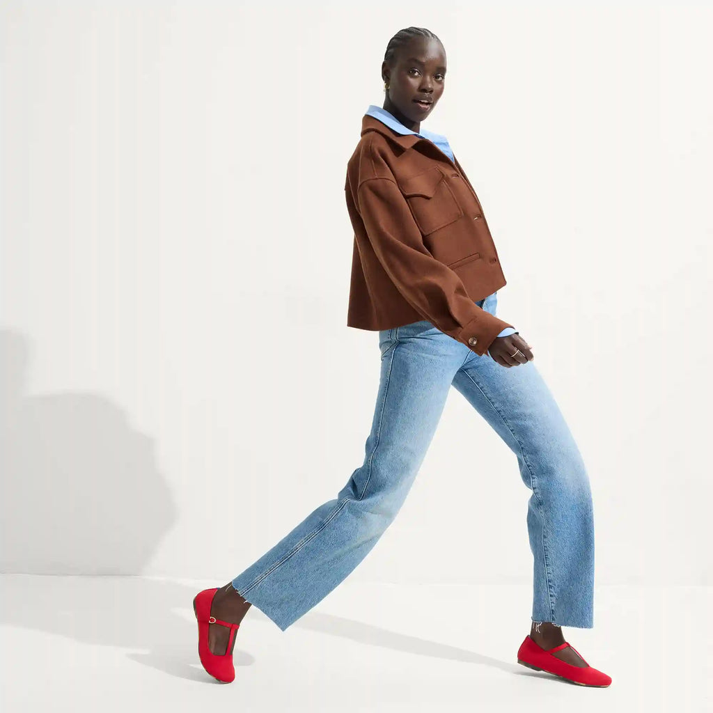 The T–Strap Mary Jane - Red Crisp