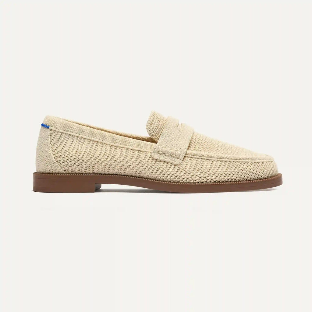 The Penny Loafer - Conch Raffia-Knit
