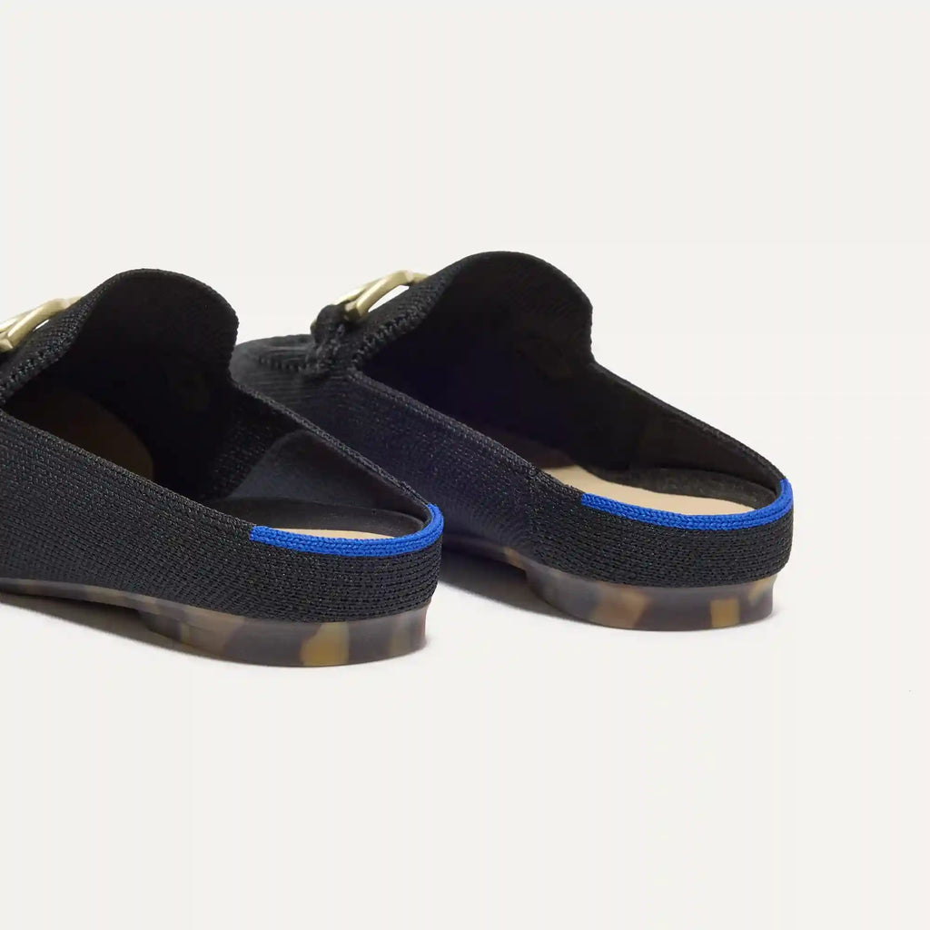 The Double Bit Loafer Mule - Black