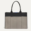 The Classic Tote - Black Herringbone