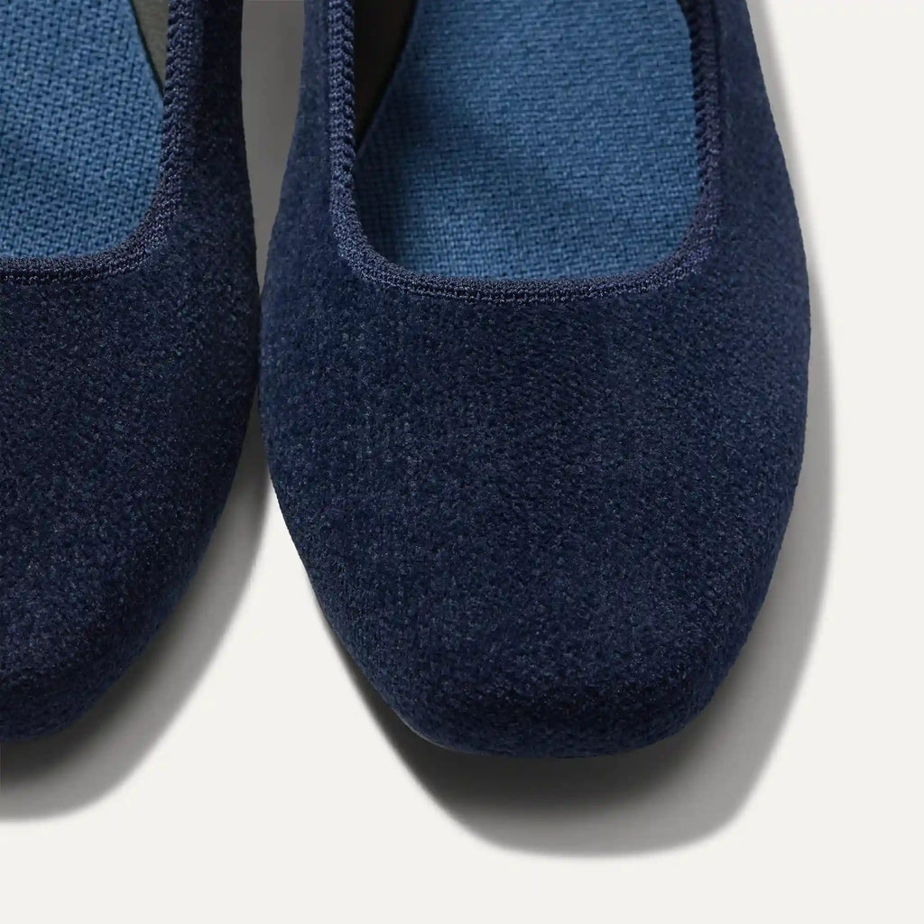 The Max Square Mary Jane - ReVelvet™ Navy
