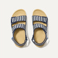 The Kids Double Strap Sandal - Sailor Stripes