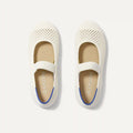 The Kids Mary Jane - White Open-Knit