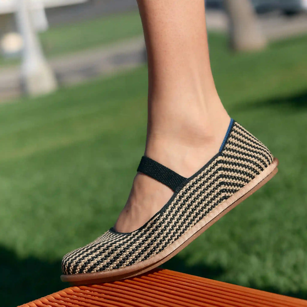 The Cruiser Mary Jane - Toffee Stripe
