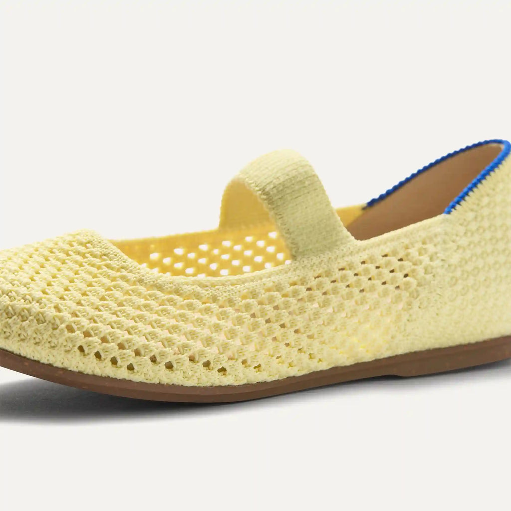 The Kids Mary Jane - Lemonade Open-Knit