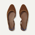 The Almond Slingback - Eyelet Russet