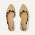 The Almond Slingback - Eyelet Frappe