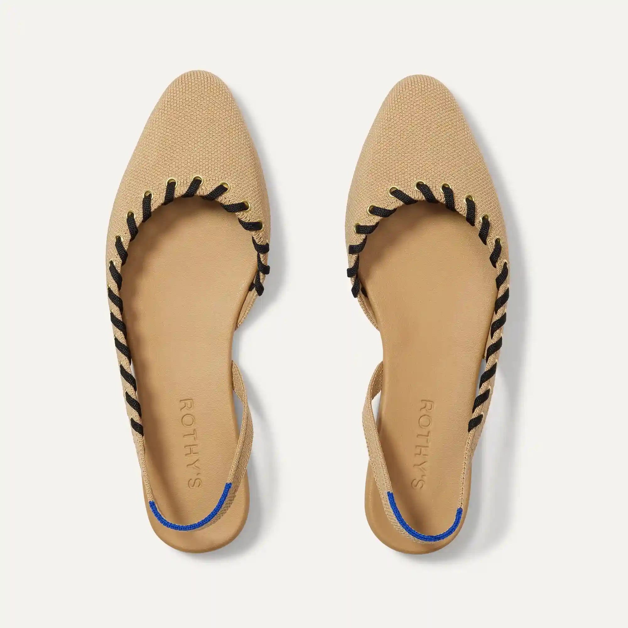 The Almond Slingback - Eyelet Frappe
