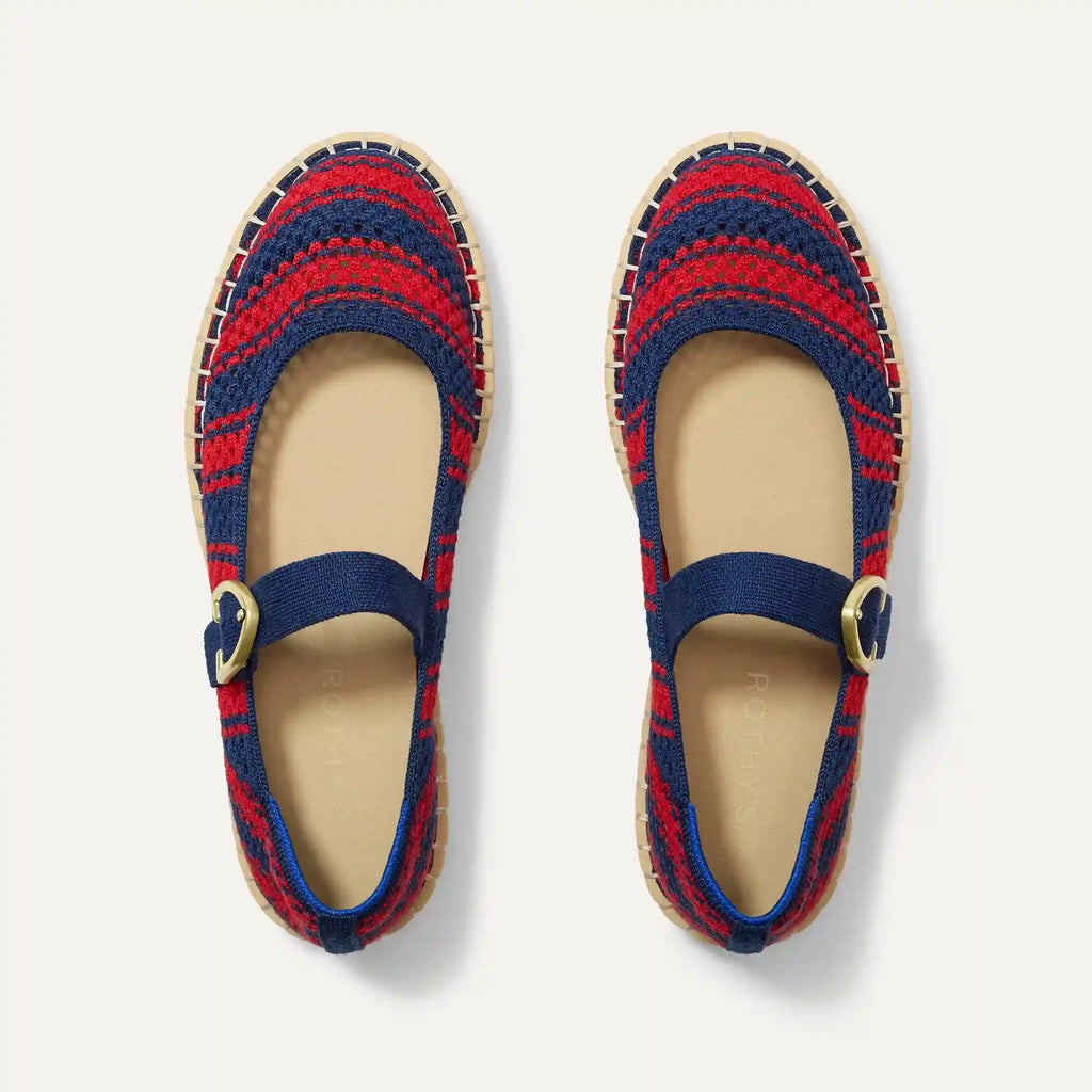 The Espadrille Mary Jane - Cherry Tide
