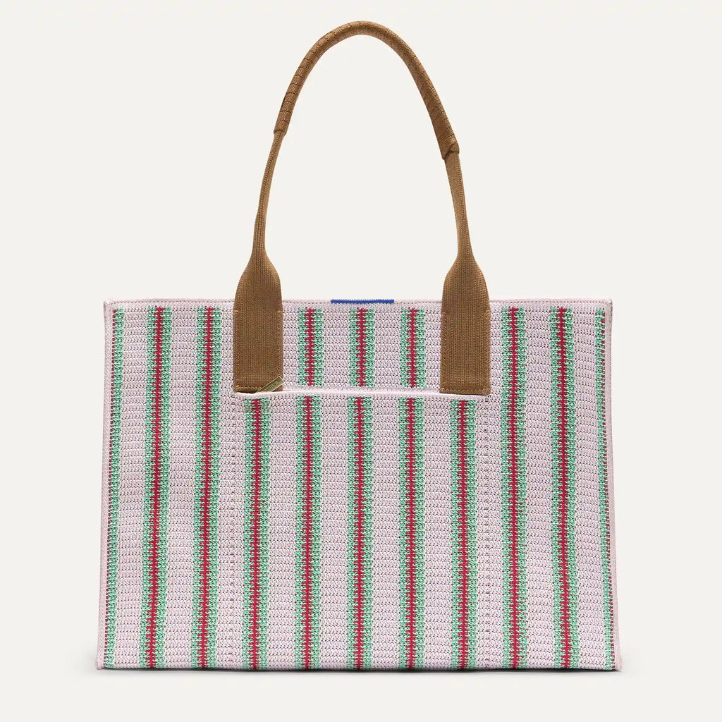 The Classic Tote - Watermelon Market Stripe