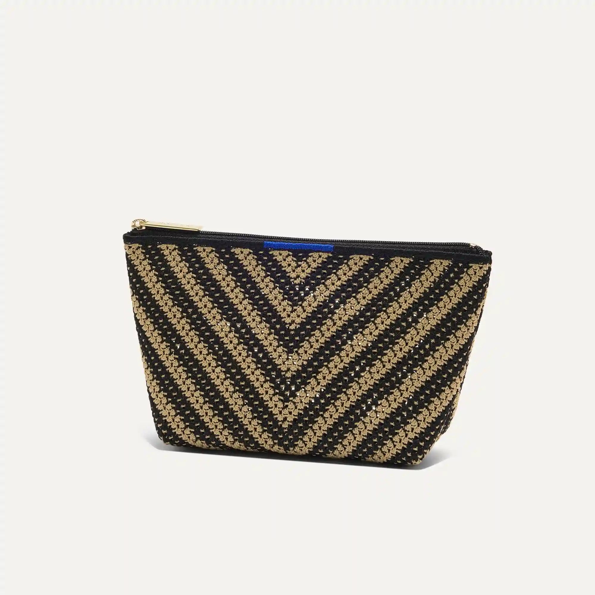 The Travel Pouch Set - Toffee Chevron