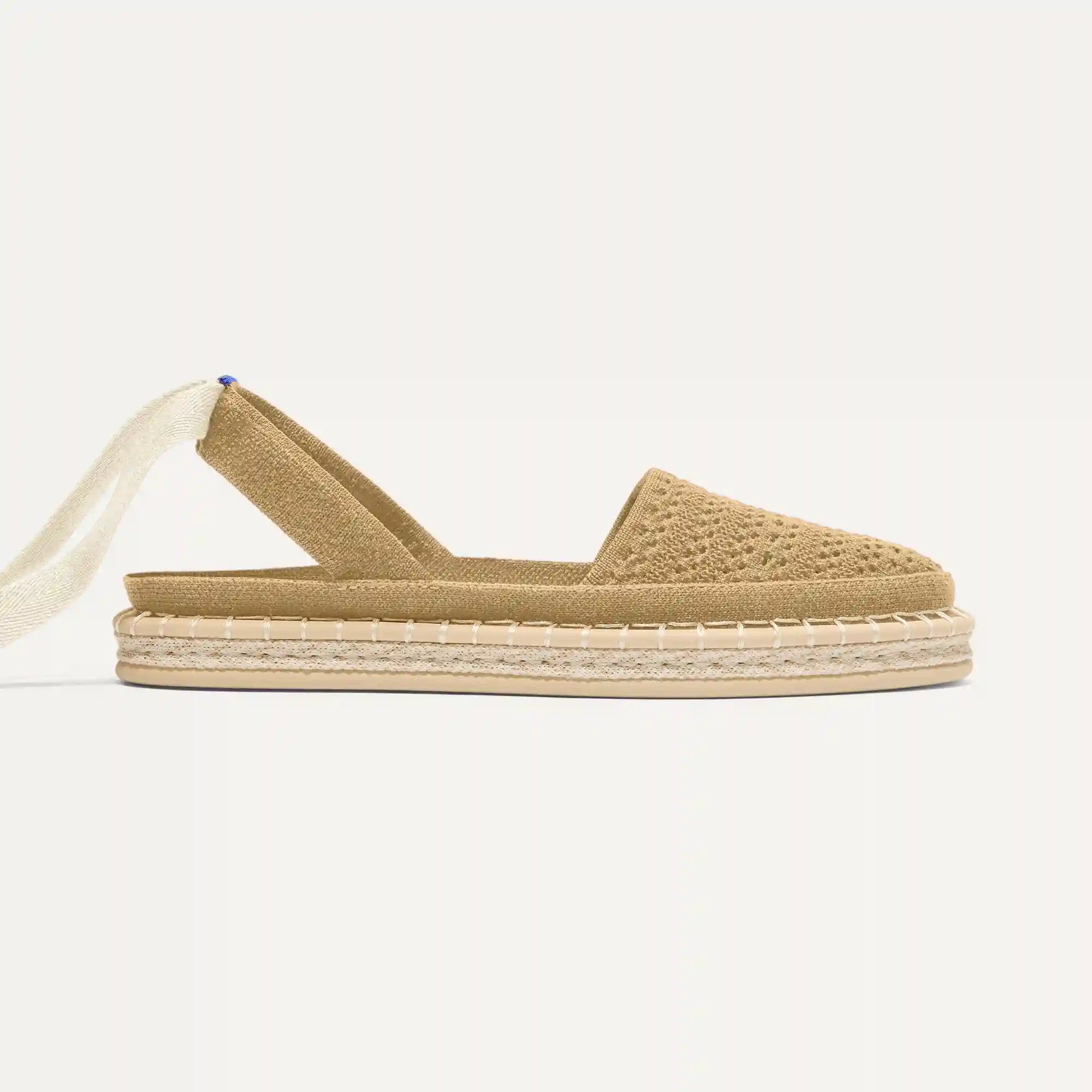 The D'Orsay Espadrille - Camel Crochet