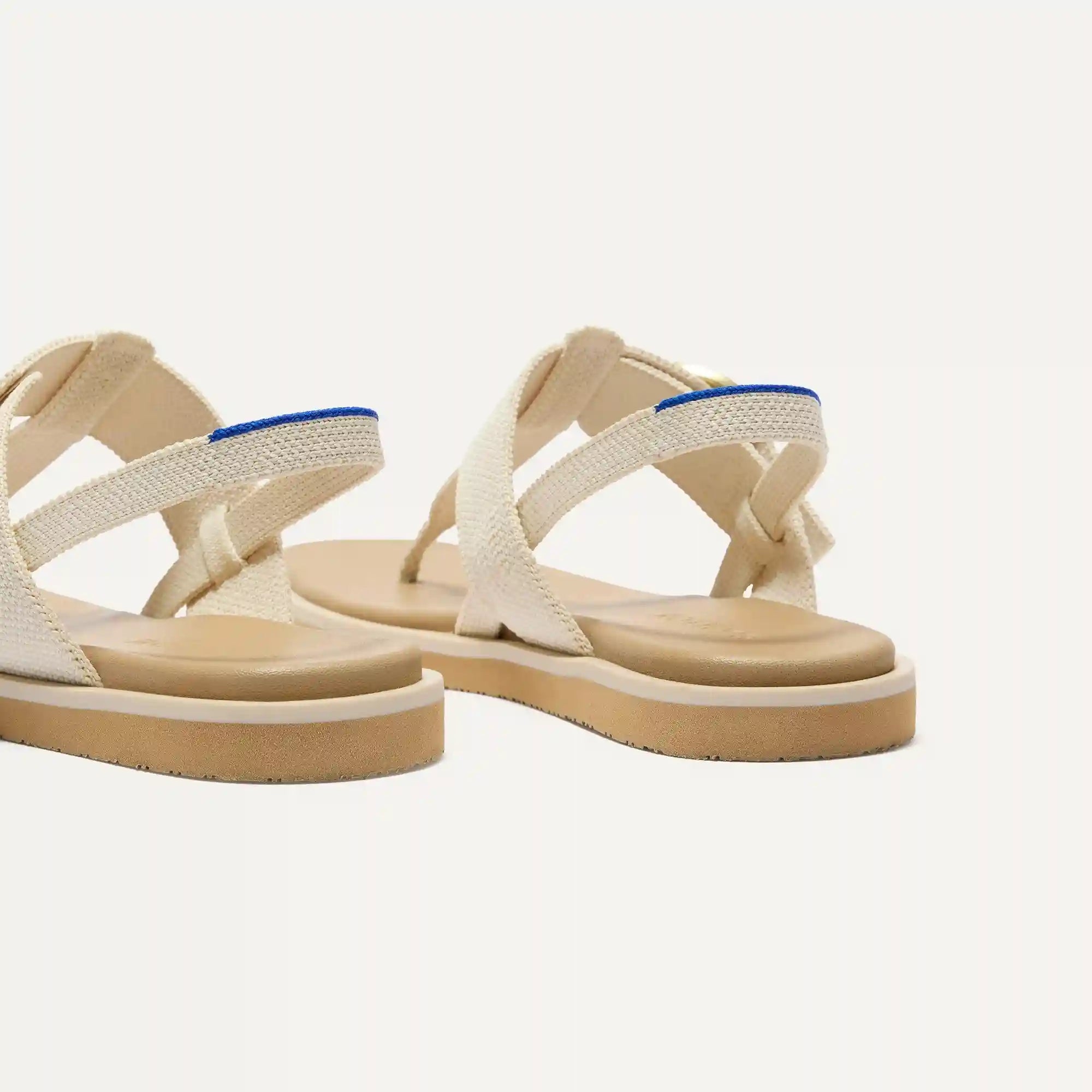 The T–Strap Sandal - Cream Puff
