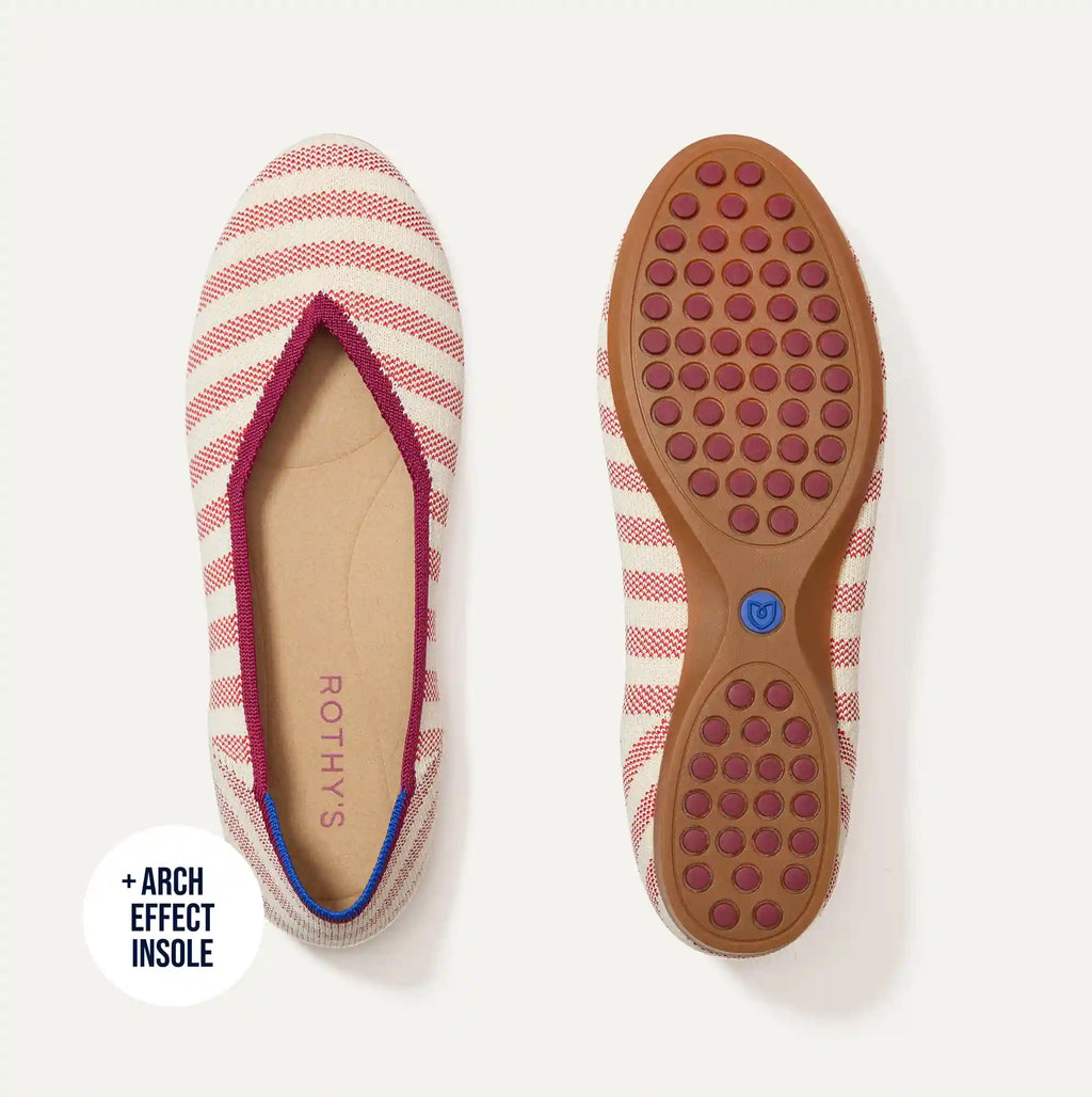 The Daily Flat - Coral Cabana Stripe