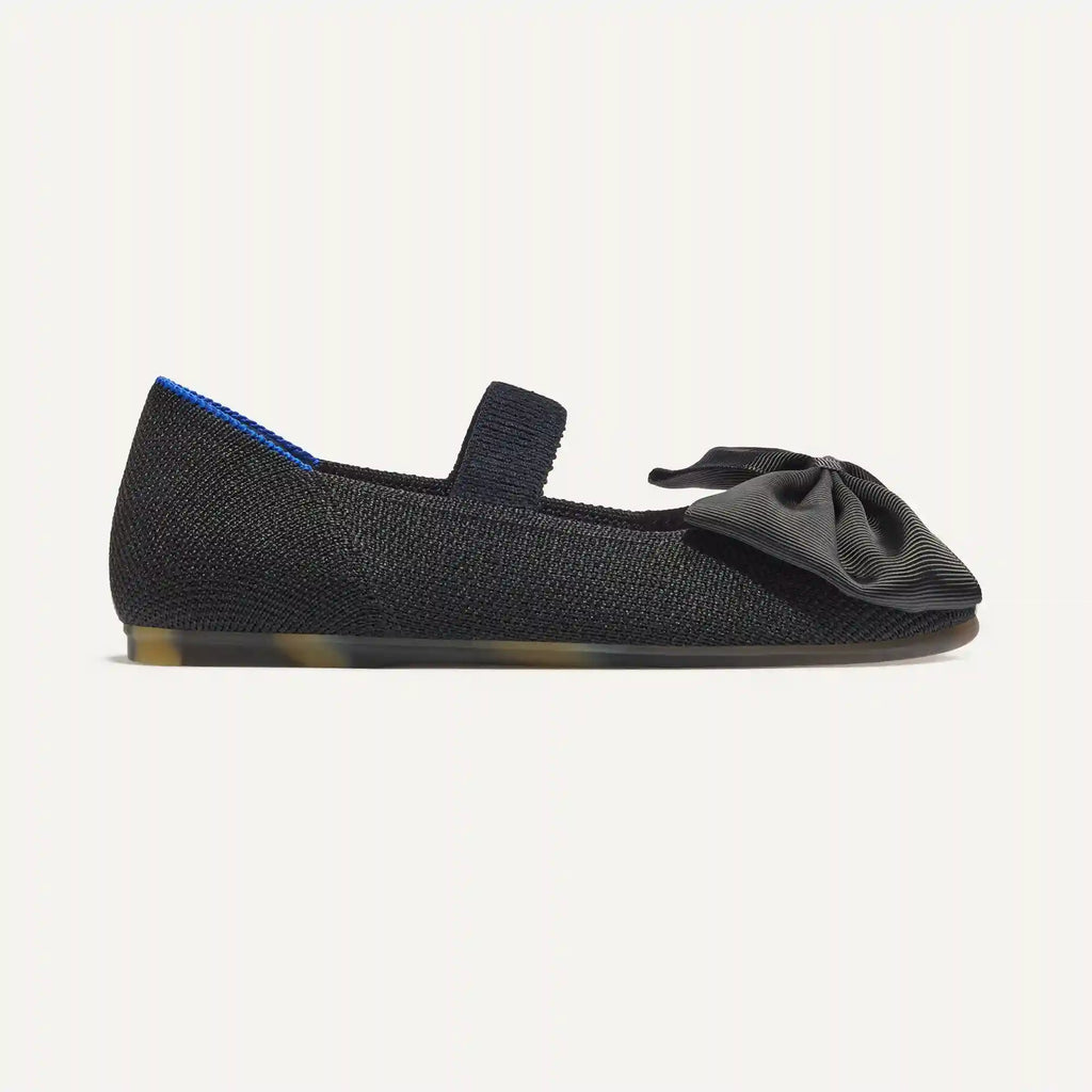 The Kids Big Bow Mary Jane - Black