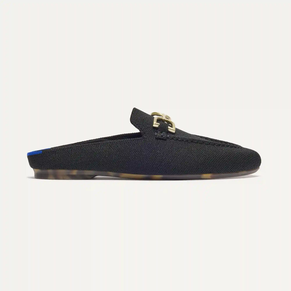 The Double Bit Loafer Mule - Black
