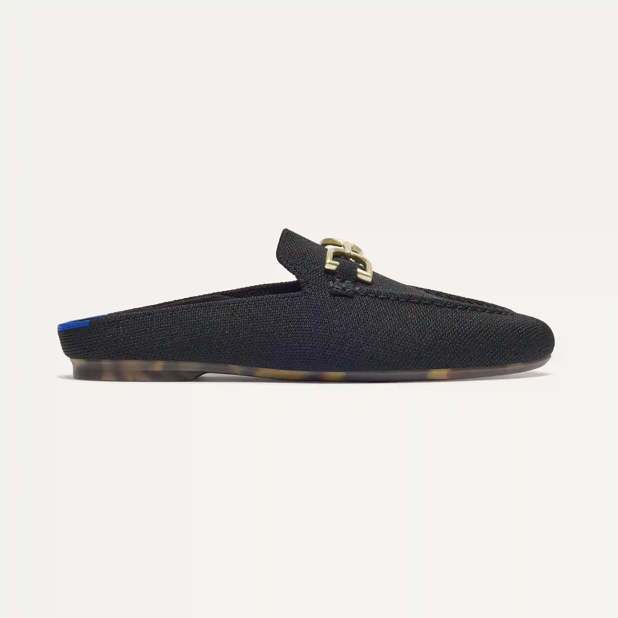 The Double Bit Loafer Mule - Black