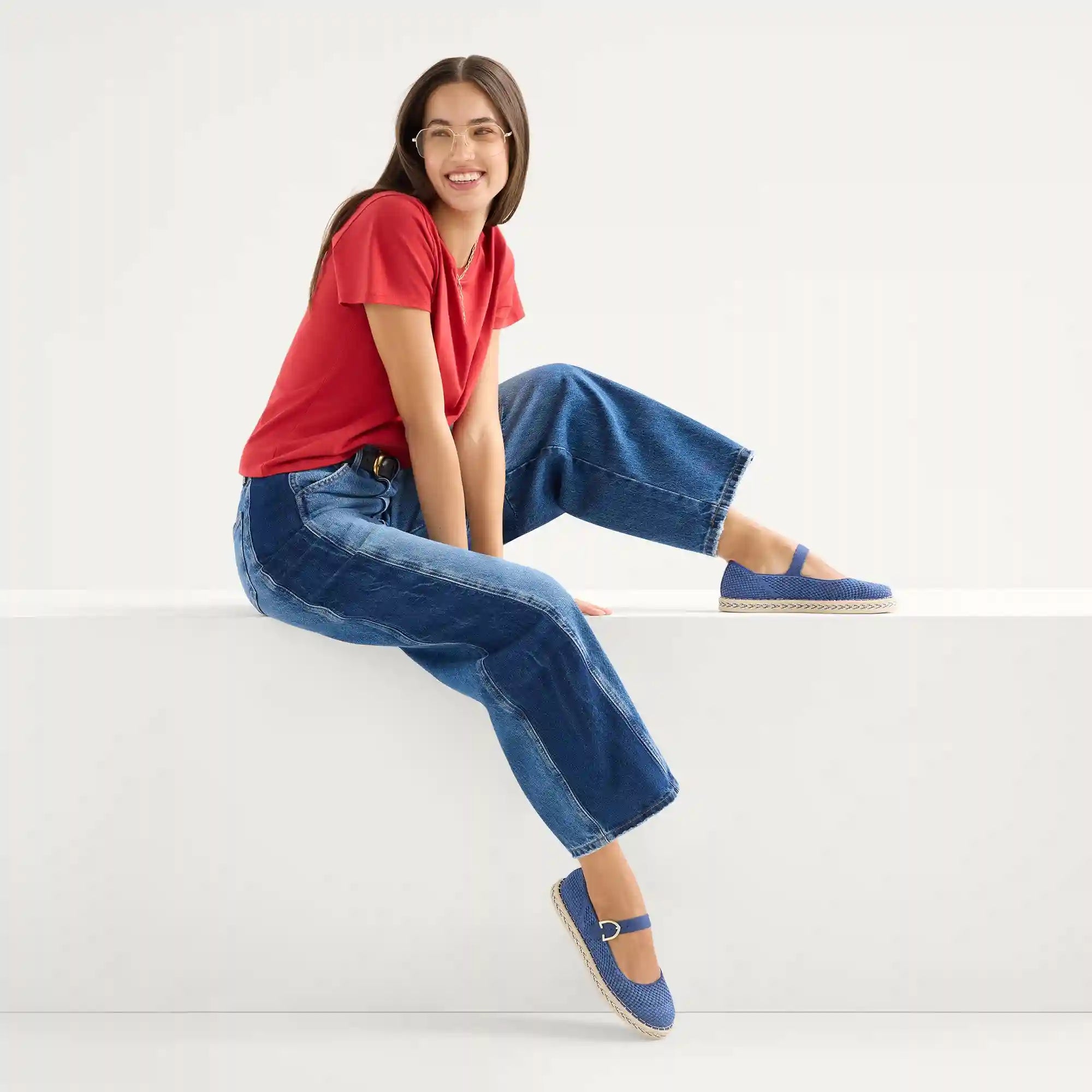The Espadrille Mary Jane - Blue Breeze