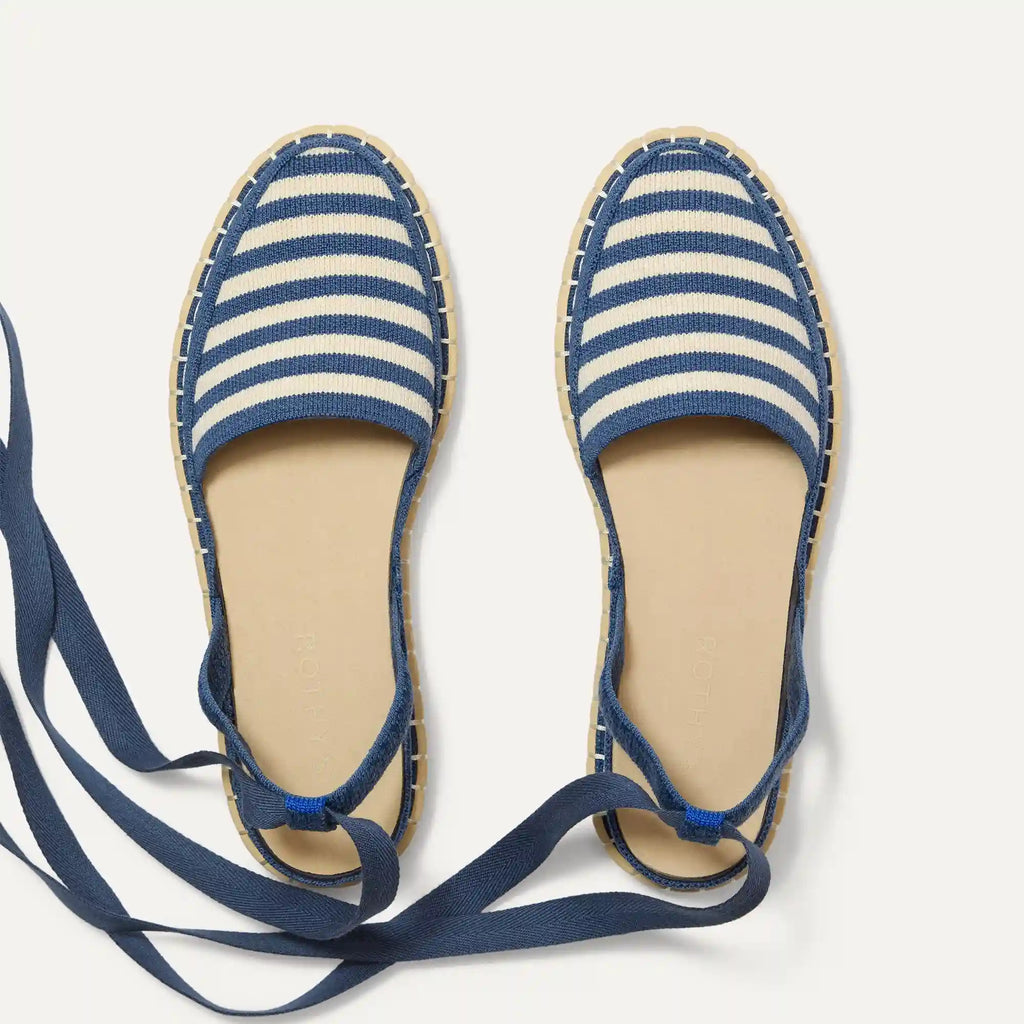 The D'Orsay Espadrille - Deep Sea Stripe