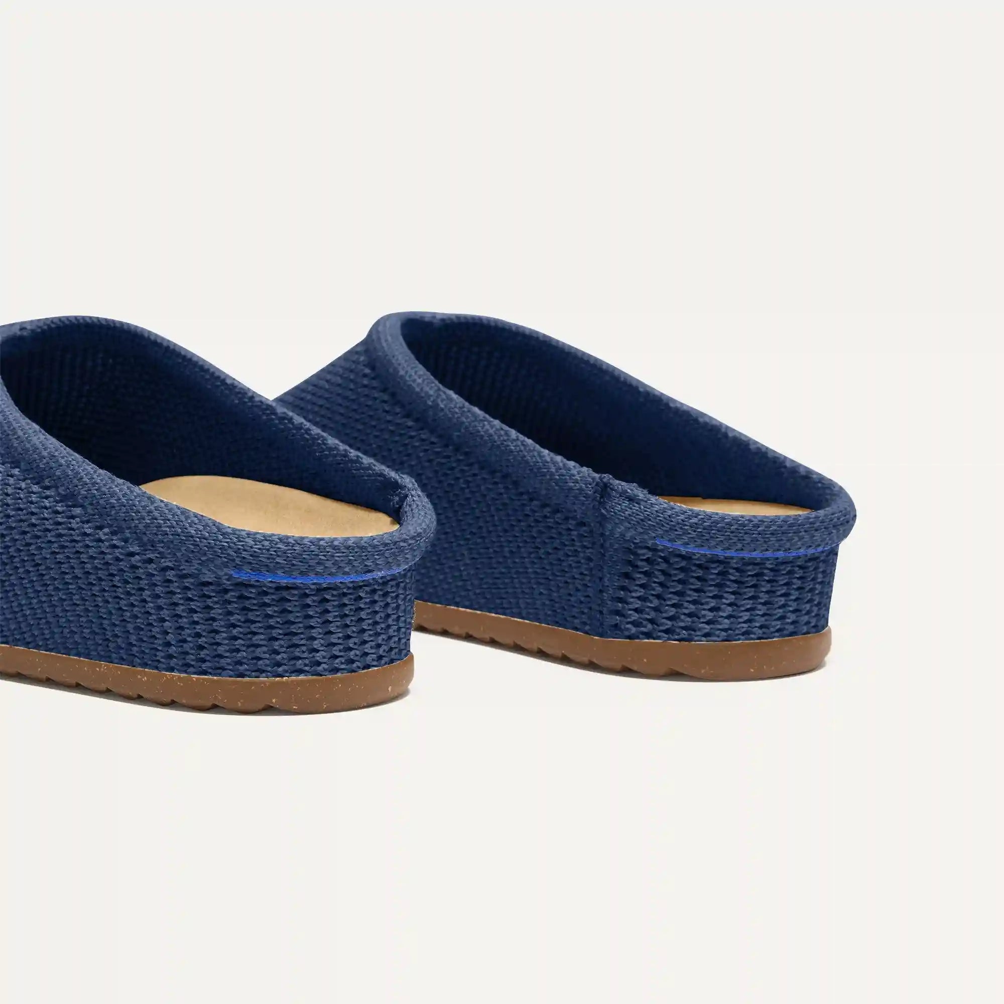 The Casual Clog - Blue Raffia-Knit