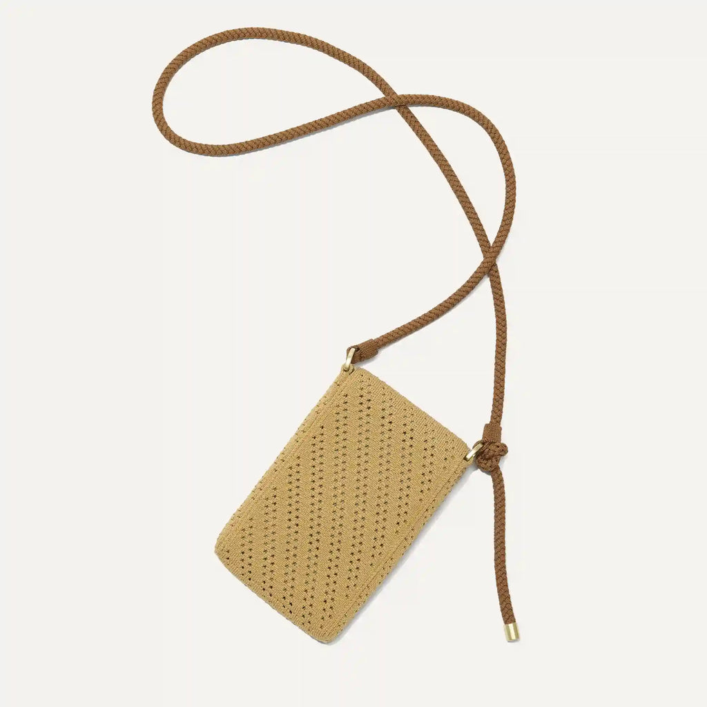 The Phone Crossbody - Brown Butter Crochet